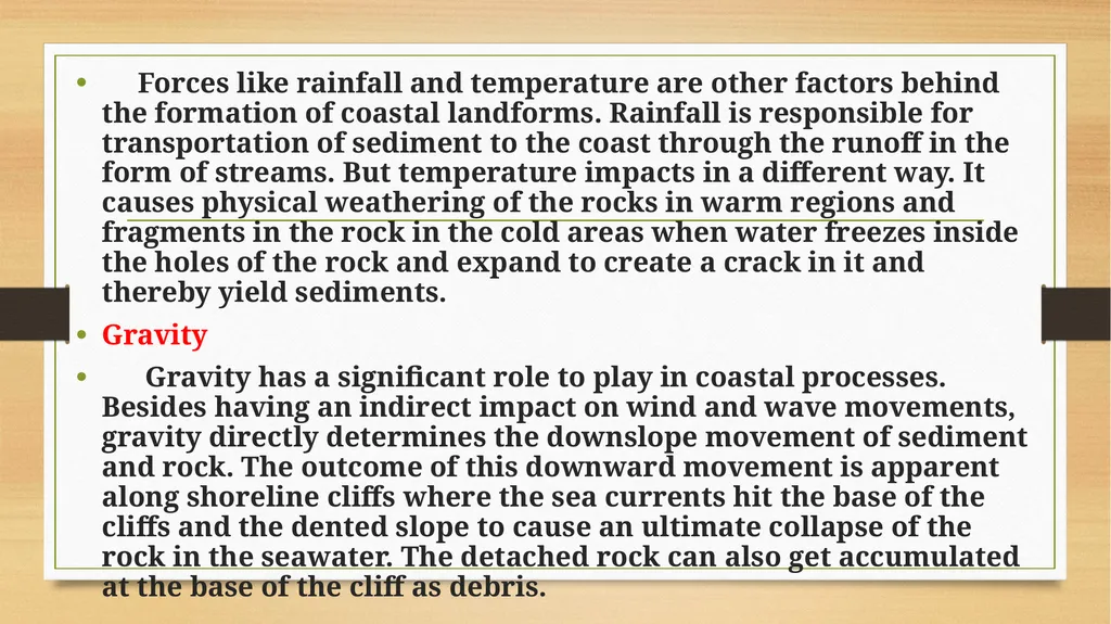 APPLIED GEOMORPHOLOGY SLOPE DEVELOPMENT THEORIES - slide 9 of 35