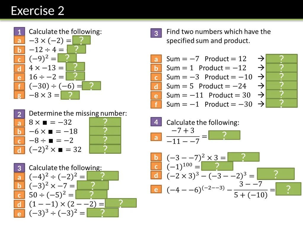 Year 7 Negative Numbers Dr J Frost - slide 19 of 19