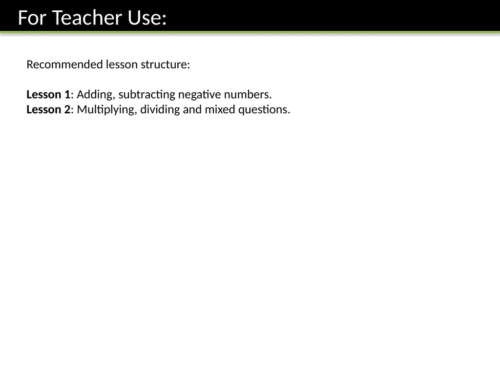 Year 7 Negative Numbers Dr J Frost - slide 2 of 19