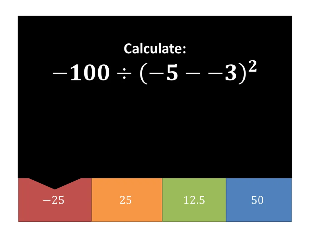 Year 7 Negative Numbers Dr J Frost - slide 18 of 19
