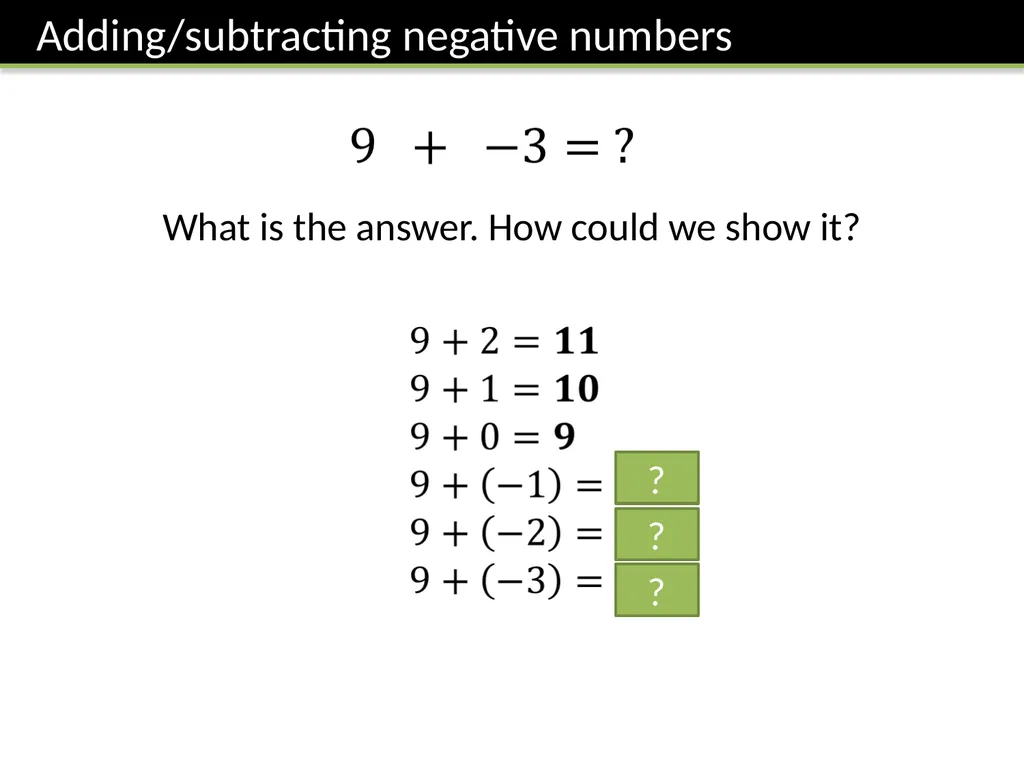 Year 7 Negative Numbers Dr J Frost - slide 5 of 19