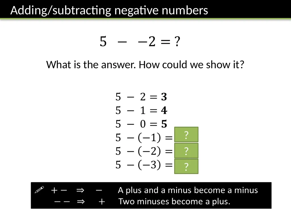 Year 7 Negative Numbers Dr J Frost - slide 6 of 19