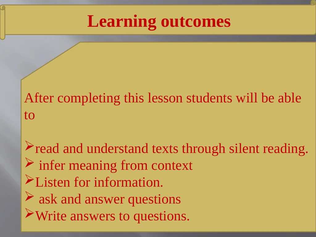 Welcome Introduction Teacher’s Introduction Amena - slide 6 of 23