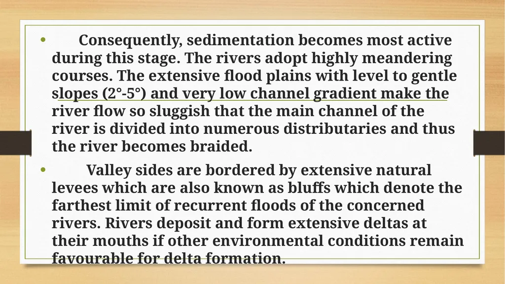APPLIED GEOMORPHOLOGY - UNIT : IV CYCLE OF EROSION - slide 18 of 23