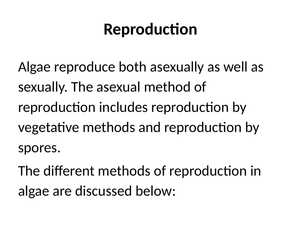 3rd Lecturer Phycology Reproduction Algae - slide 2 of 20