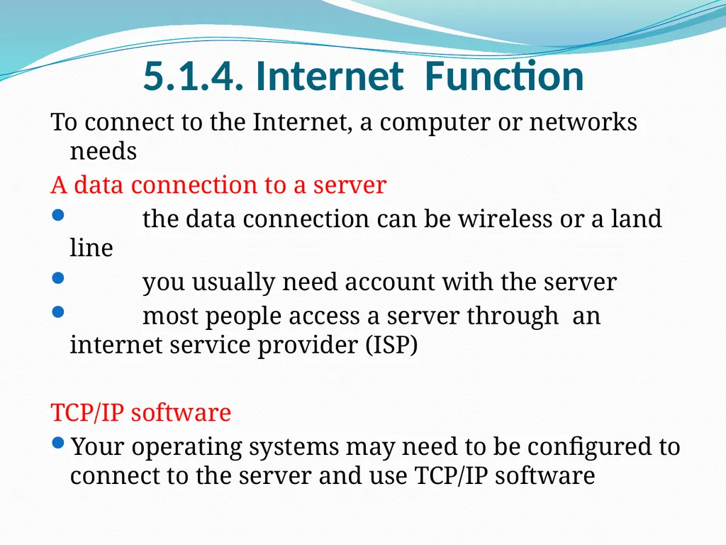 Unit- 5 5.1 Multimedia and Internet 5.1.1 . Client - slide 8 of 33