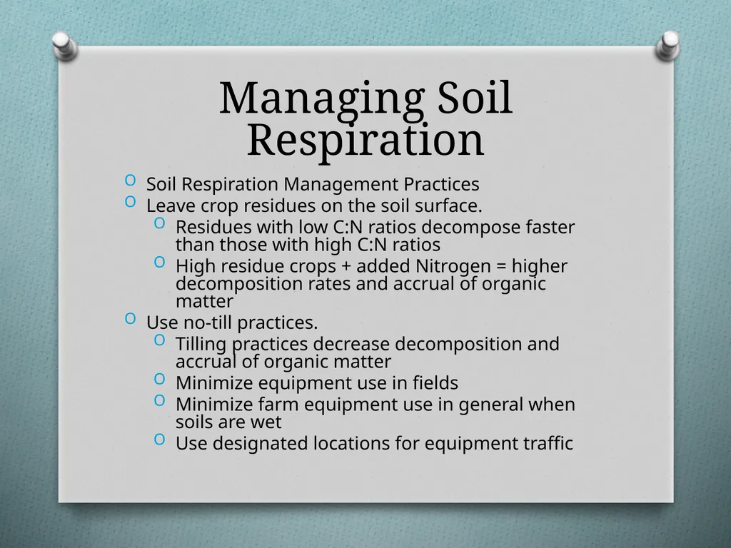 Soil Respiration Unit: Soil Science Objectives - slide 13 of 15