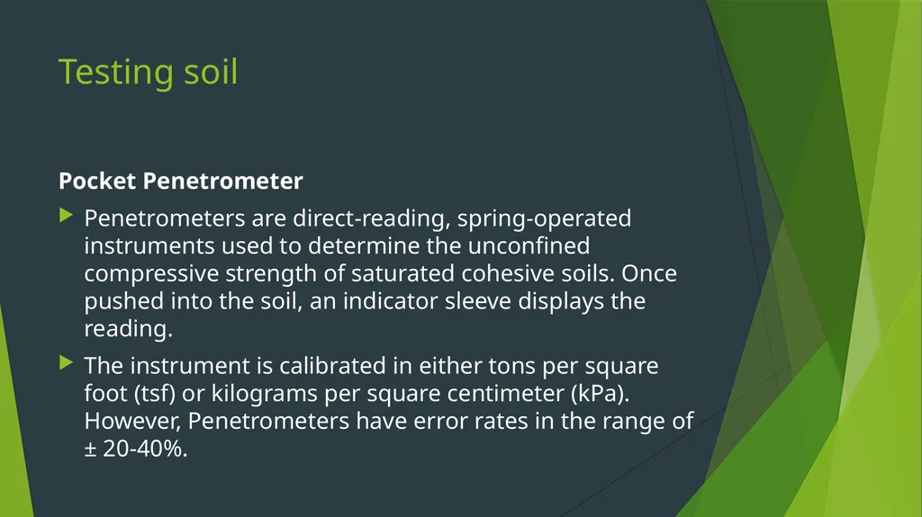Soil Classification This material was produced - slide 11 of 35