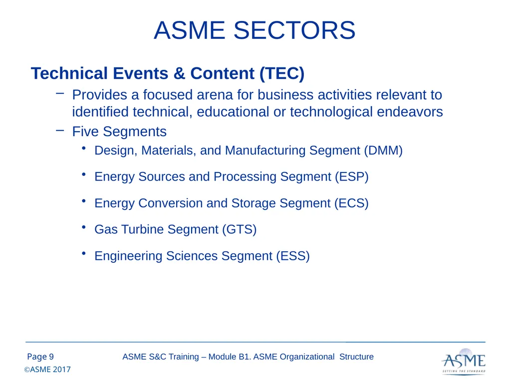 Standards and Certification Training Module B – - slide 9 of 31