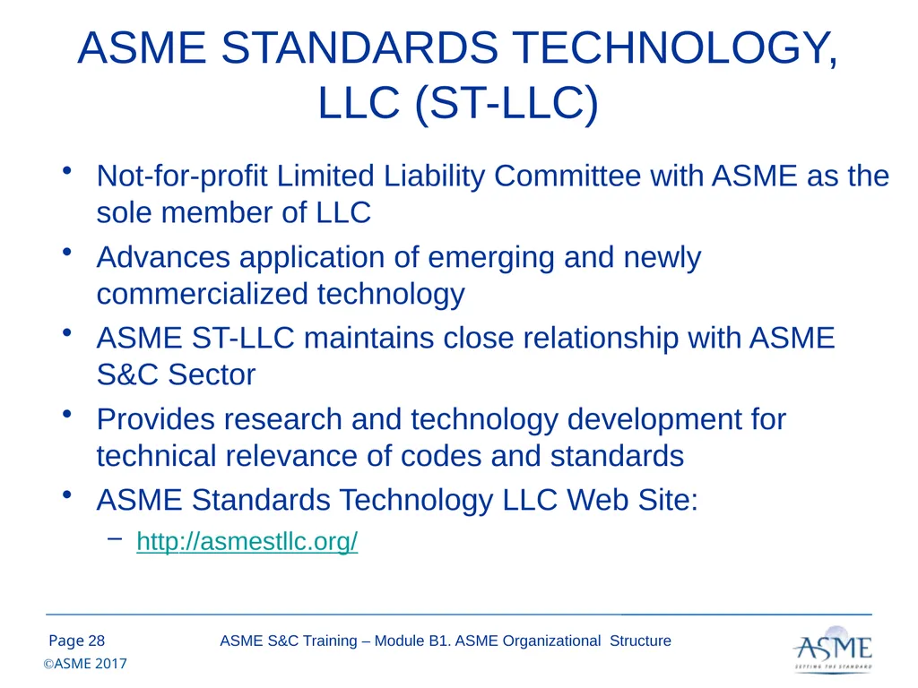 Standards and Certification Training Module B – - slide 28 of 31