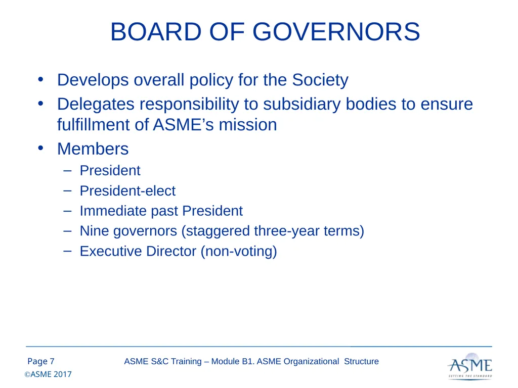 Standards and Certification Training Module B – - slide 7 of 31