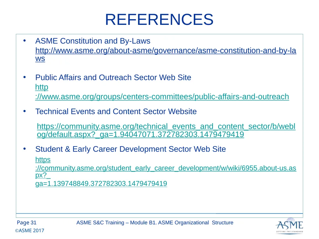Standards and Certification Training Module B – - slide 31 of 31