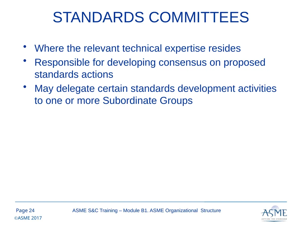 Standards and Certification Training Module B – - slide 24 of 31