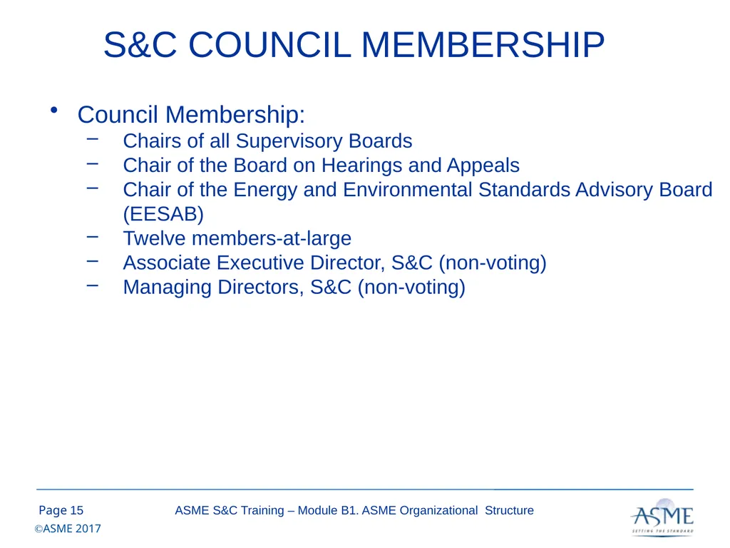 Standards and Certification Training Module B – - slide 15 of 31