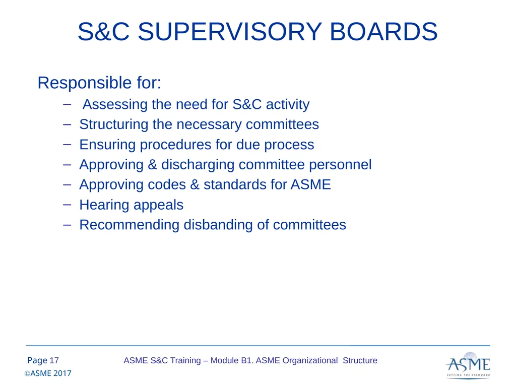 Standards and Certification Training Module B – - slide 17 of 31