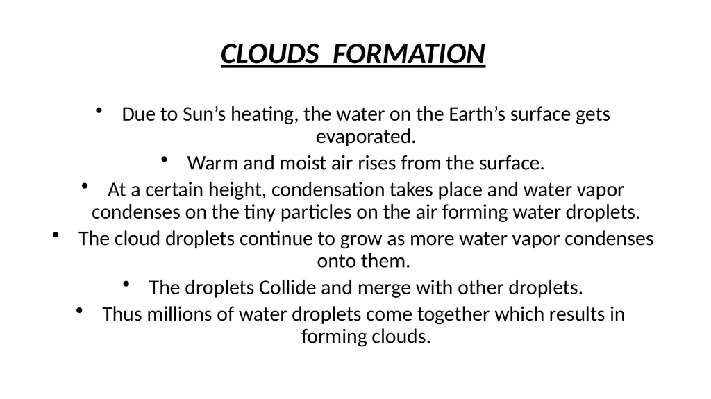 Clouds Concept & Types Modified Presentation by : - slide 3 of 23