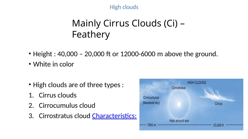 Clouds Concept & Types Modified Presentation by : - slide 9 of 23