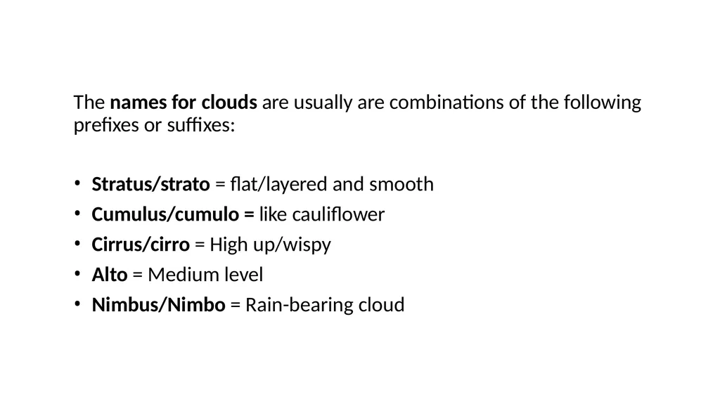 Clouds Concept & Types Modified Presentation by : - slide 8 of 23