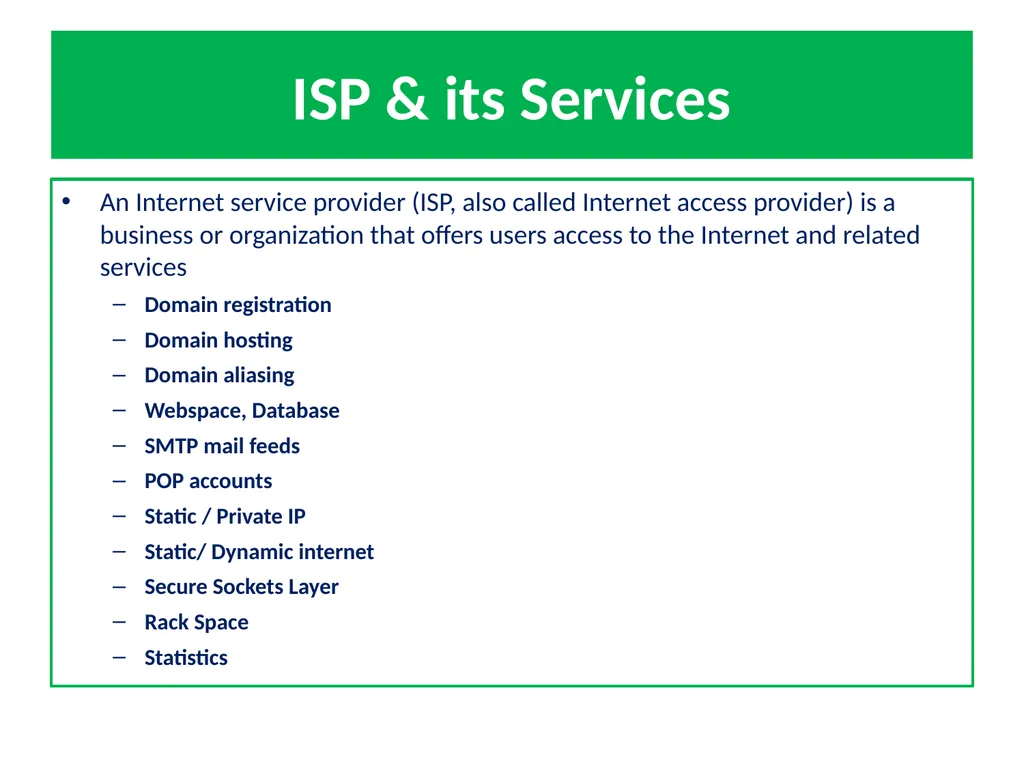General Concepts in ICT Based Communications - slide 55 of 60
