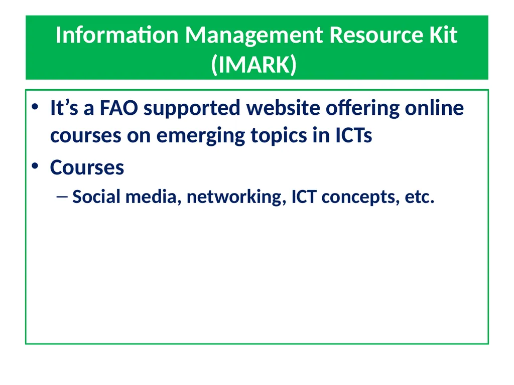 General Concepts in ICT Based Communications - slide 22 of 60