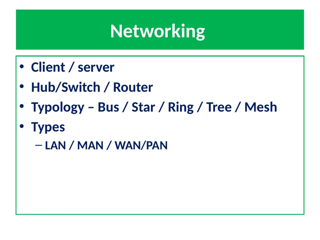 General Concepts in ICT Based Communications - slide 49 of 60