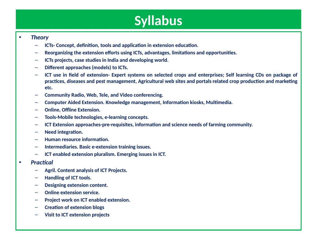 General Concepts in ICT Based Communications - slide 2 of 60