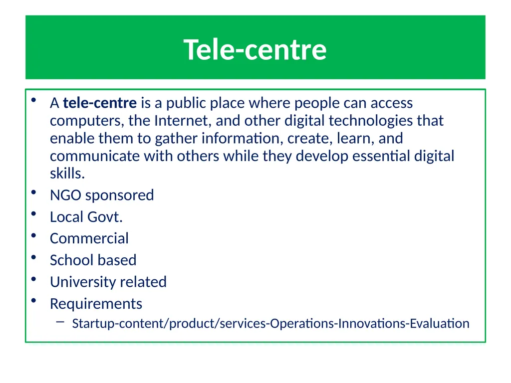 General Concepts in ICT Based Communications - slide 47 of 60