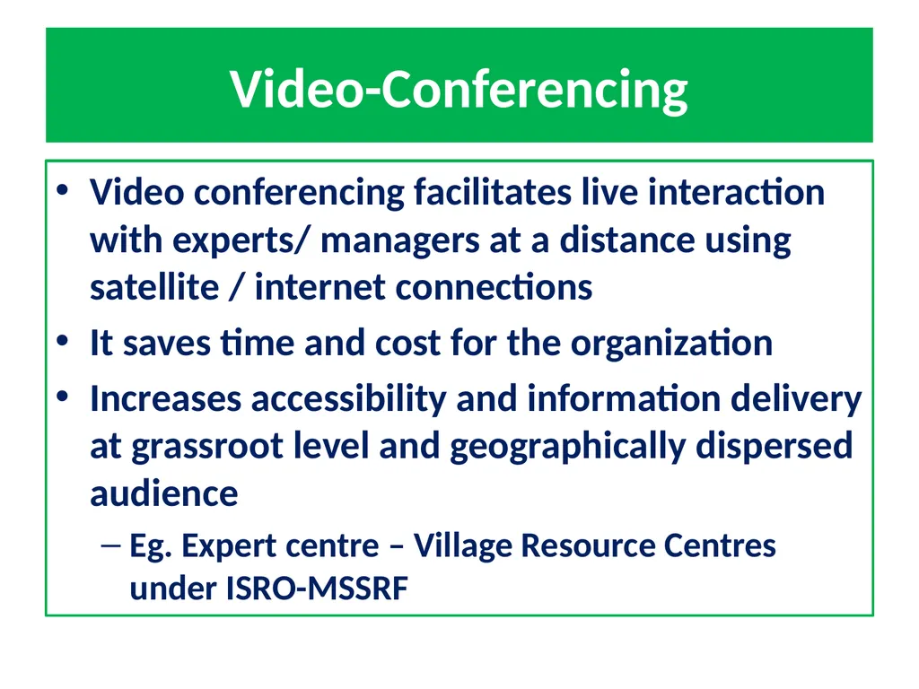 General Concepts in ICT Based Communications - slide 32 of 60