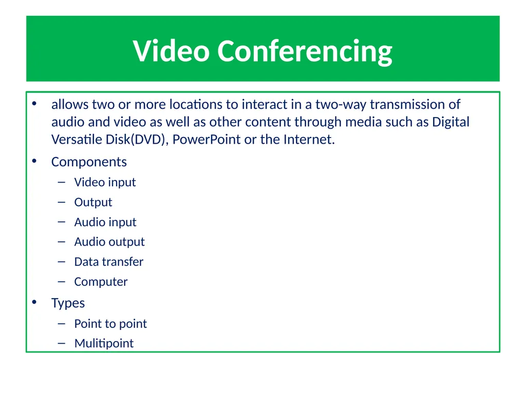 General Concepts in ICT Based Communications - slide 56 of 60