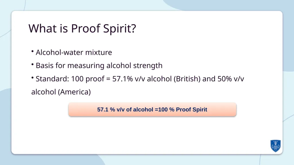 Understanding Proof Spirit: Concept, Definition, - slide 5 of 10