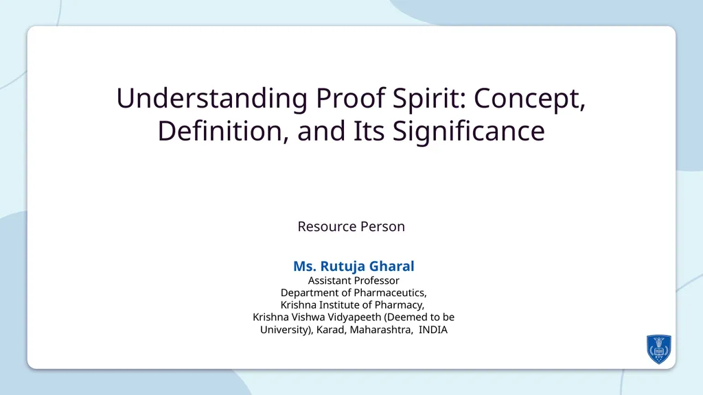 Understanding Proof Spirit: Concept, Definition,