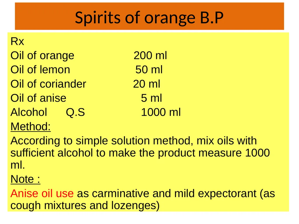 Spirits Spirits Are alcoholic or hydro alcoholic - slide 5 of 17
