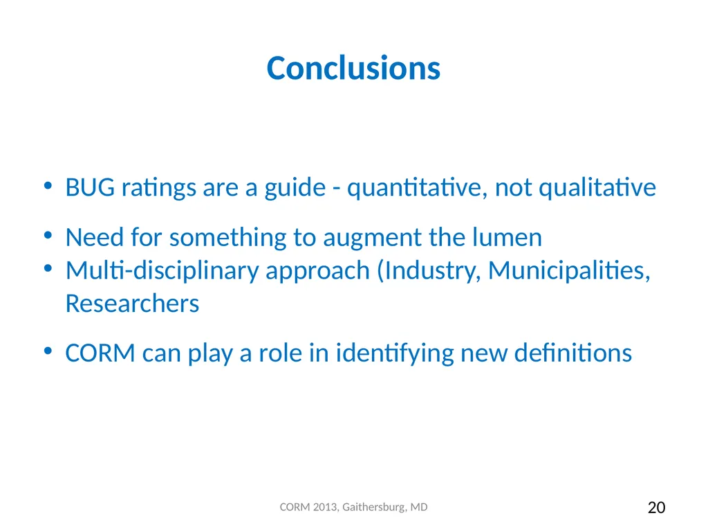 Measurement and Application of “BUG” (Backlight, - slide 20 of 21