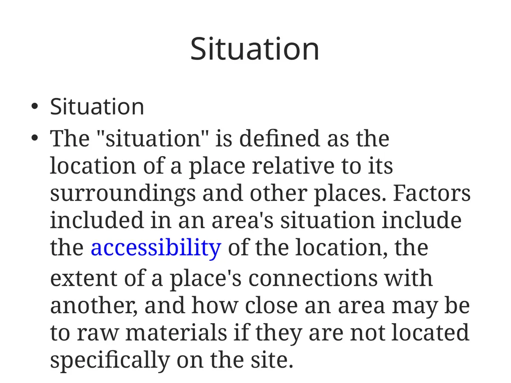 Settlement Settlement helps us to understand man's - slide 8 of 8