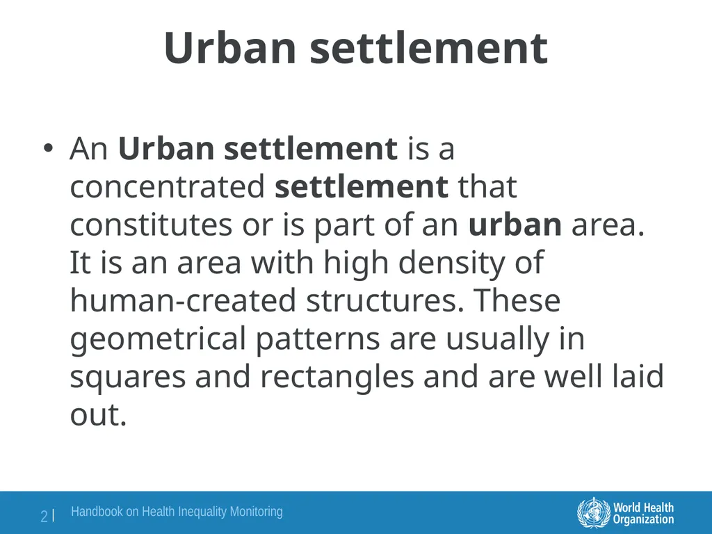 Settlement Settlement helps us to understand man's - slide 2 of 8