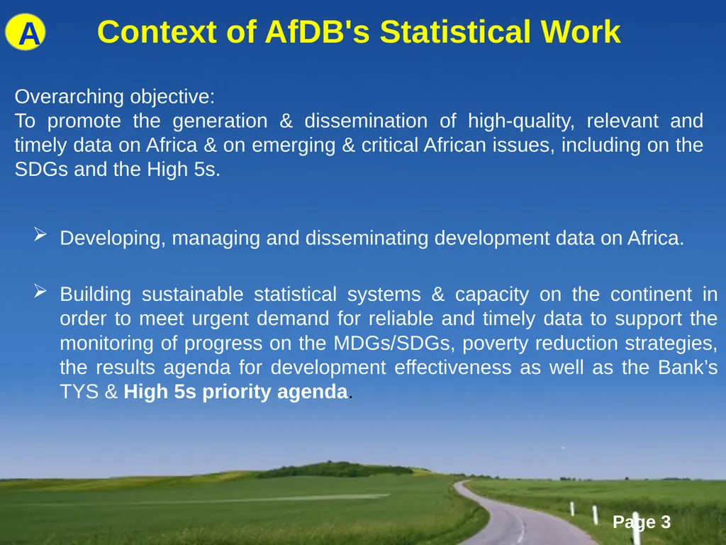 The African Development Bank’s Statistical - slide 3 of 14
