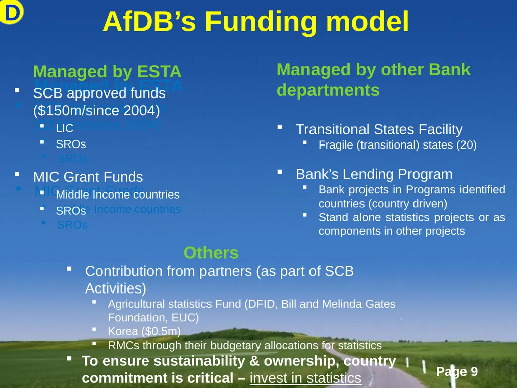 The African Development Bank’s Statistical - slide 9 of 14