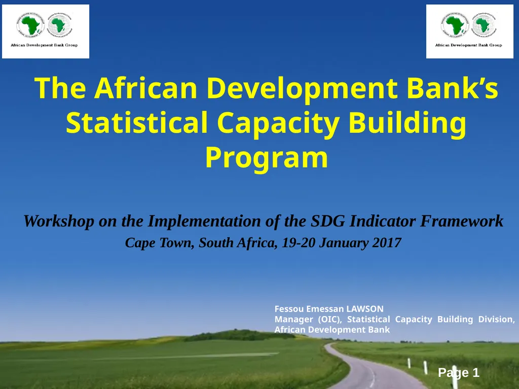 The African Development Bank’s Statistical