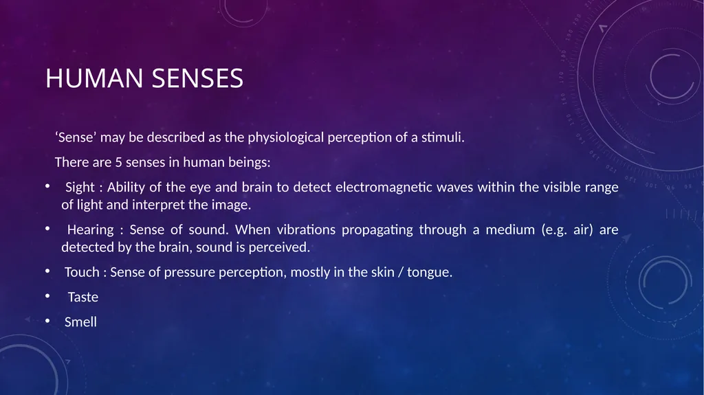 SENSORY EVALUATION ….. Basics of Sensory - slide 4 of 32