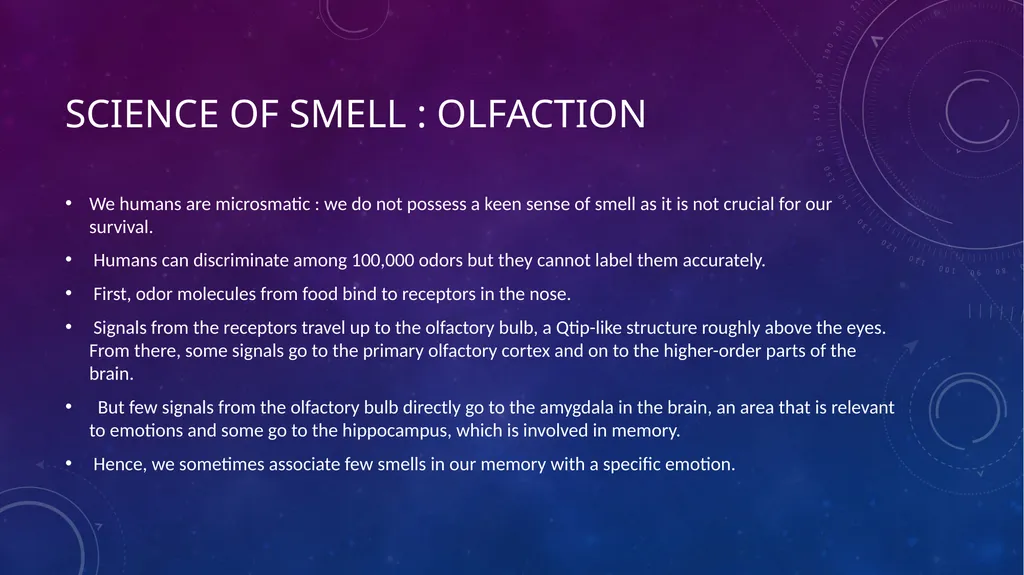 SENSORY EVALUATION ….. Basics of Sensory - slide 10 of 32