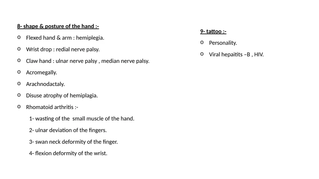 Clinical examination Introduction Examine as many - slide 14 of 14