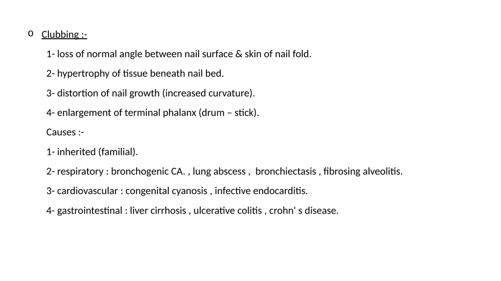 Clinical examination Introduction Examine as many - slide 12 of 14