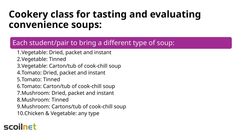 Evaluation of Convenience Soups Learning - slide 5 of 20