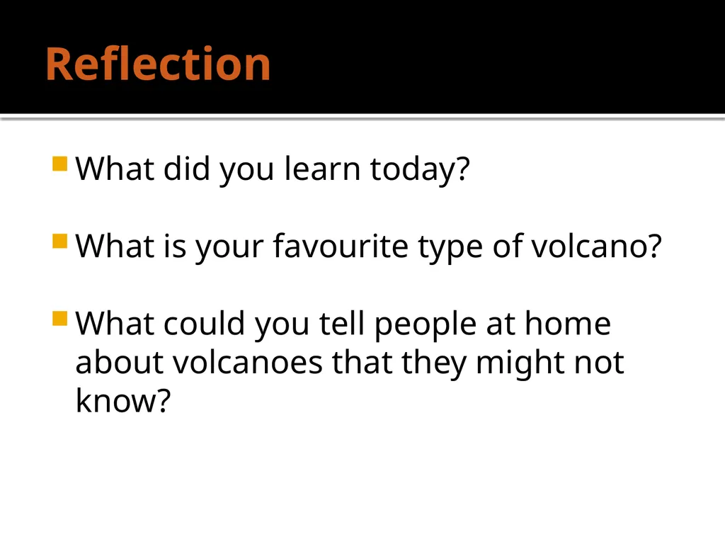 Volcanoes What do we know already? What is a - slide 11 of 11