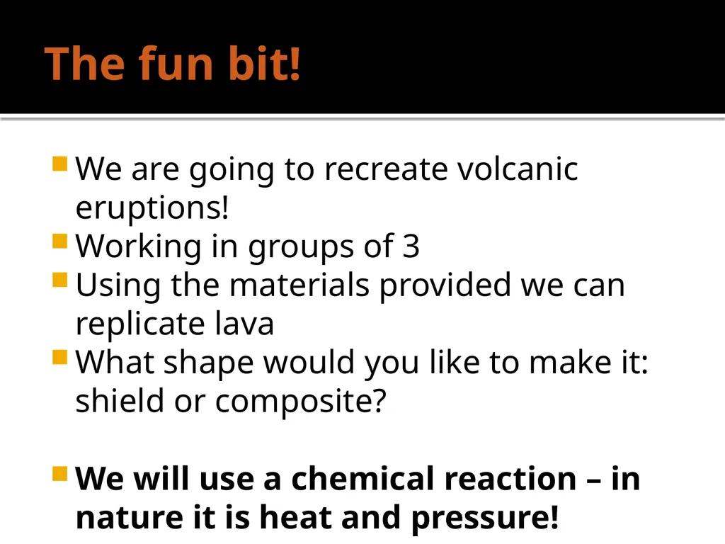 Volcanoes What do we know already? What is a - slide 9 of 11