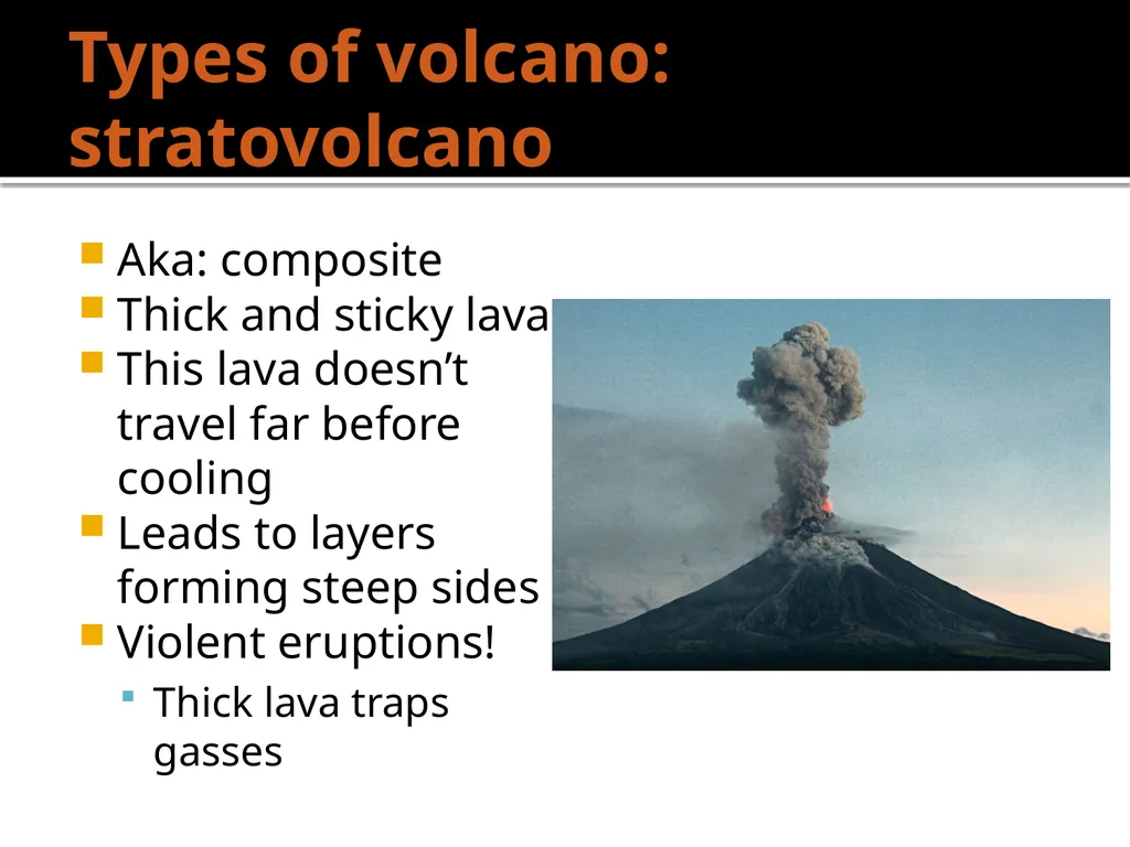 Volcanoes What do we know already? What is a - slide 8 of 11