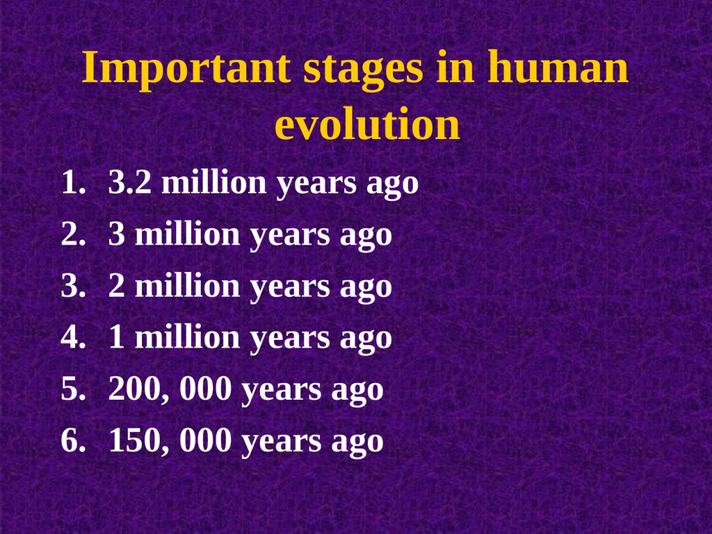 Human evolution Manish Kumar "Hominid" refers to - slide 10 of 18