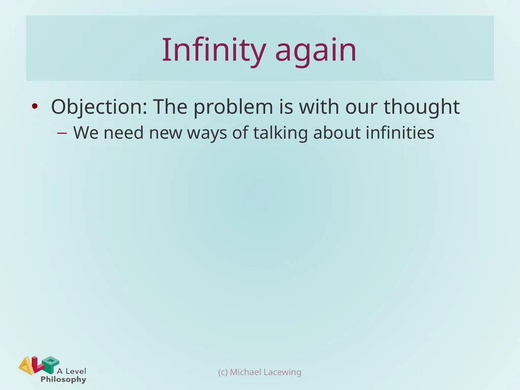 Descartes’ cosmological argument Michael Lacewing - slide 17 of 17