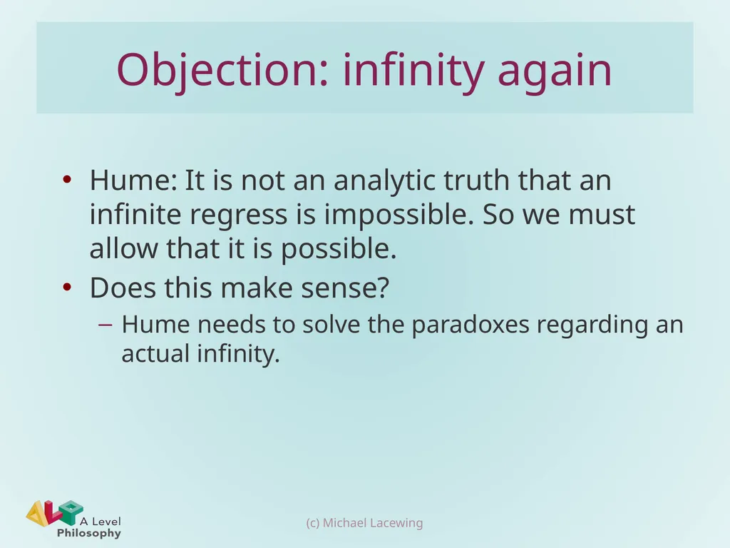 Descartes’ cosmological argument Michael Lacewing - slide 16 of 17