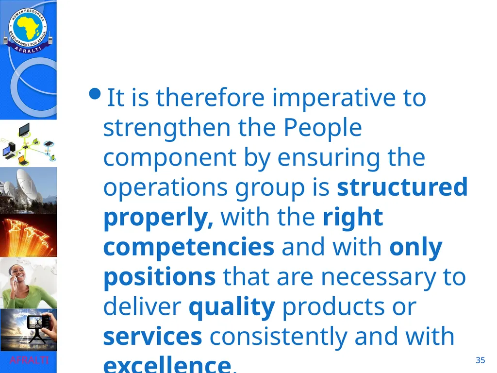 1 POSTAL AND COURIER STANDARDS AND OPERATIONS - slide 35 of 81